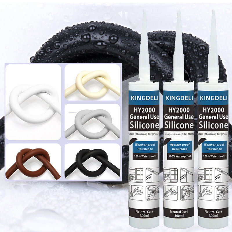 Keo silicone trung tính màu đen chịu thời tiết để trang trí trong nhà