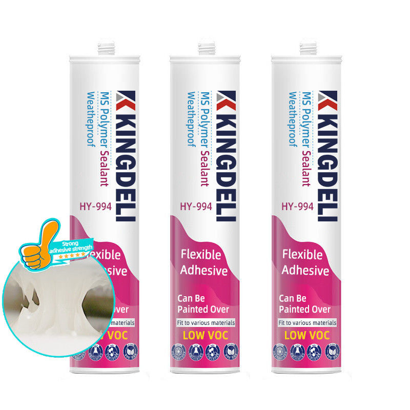 Màu trắng MS Polymer dựa trên chất kết dính Sealant mùi thấp chống thời tiết
